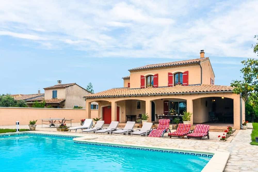 Provenzalische Villa mit privatem Pool, Klimaanlage, Wlan, Tischtennis & Kicker in Althen-des-Paluds, Vaucluse