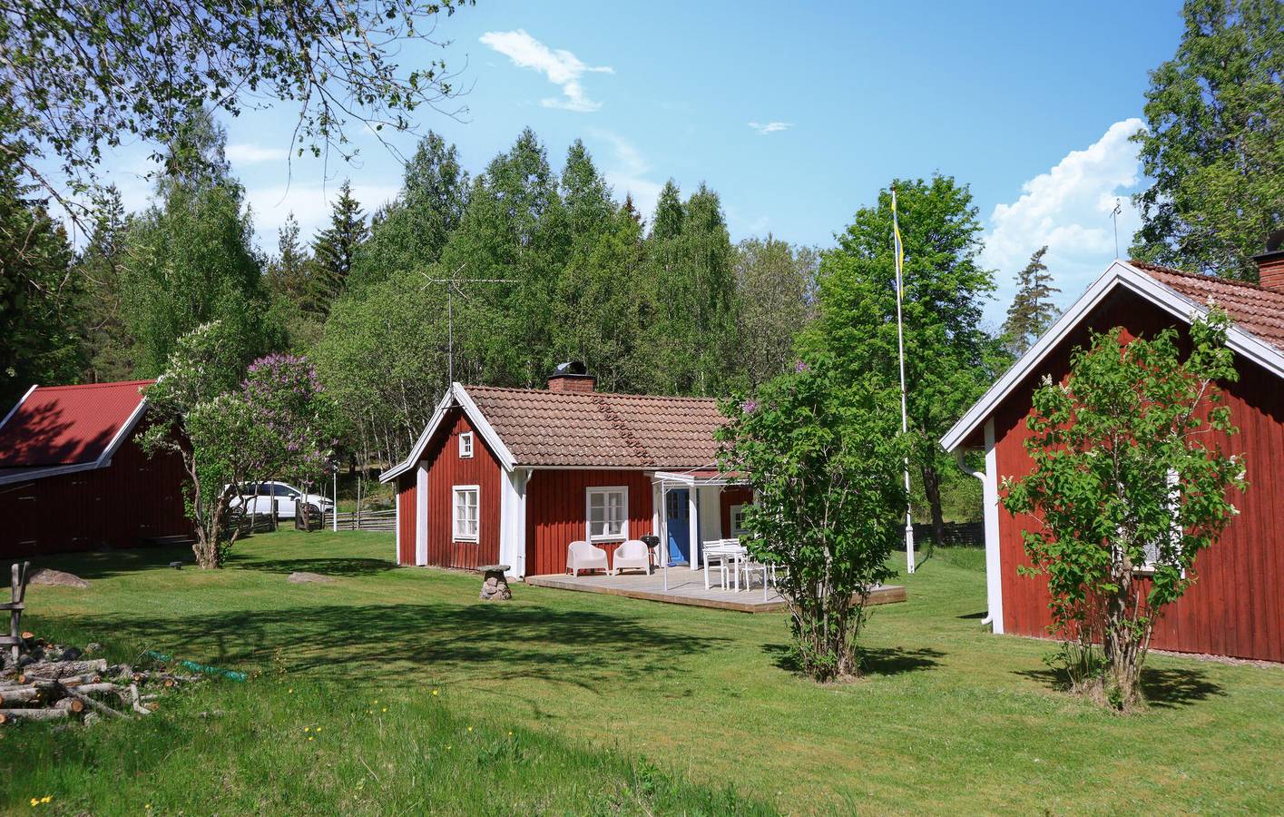 Ferienhaus für 2 Personen mit Terrasse in Ydre und Umgebung