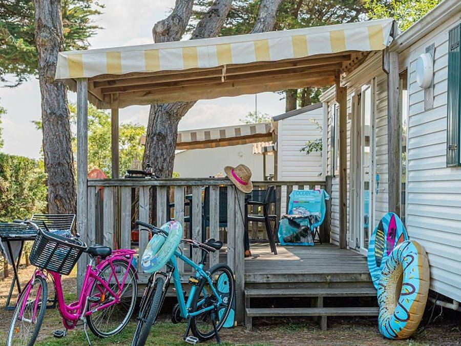 Camping l'Océan - Mobilheim 6 personen - Leidenschaft - Tv - Plancha in Brem-sur-Mer, Loire-Tal