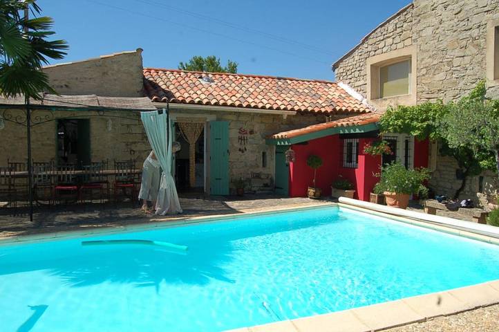 Chambre d’hôte pour 2 personnes, avec Terrasse ainsi que Jardin et Piscine