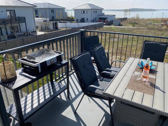 Ferienwohnung für 6 Personen, mit Terrasse und Seeblick sowie Ausblick in der Dübener Heide - 3