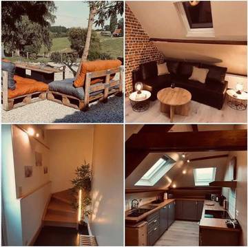 Maison de campagne pour 4 personnes, avec vue et jardin à Frasnes-lez-Anvaing