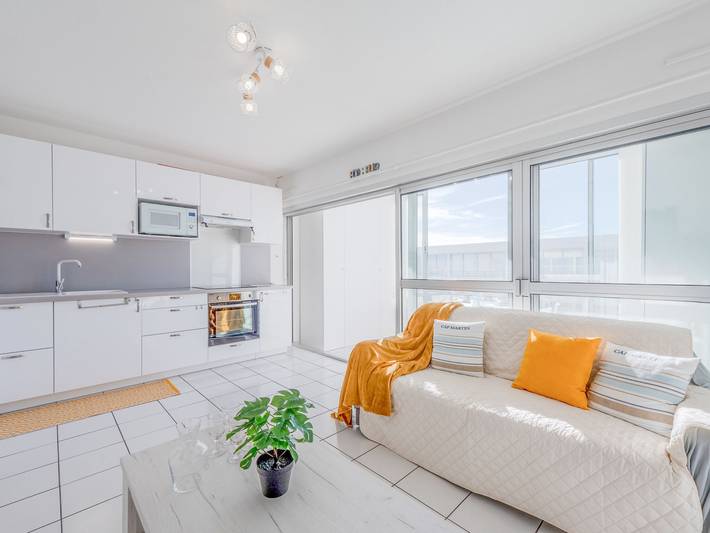 Gîte pour 4 personnes, avec balcon dans Plage du Village (Le Barcares)