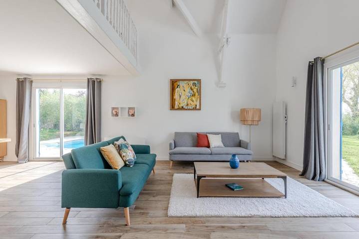 Location de vacances pour 10 personnes, avec vue ainsi que jardin et piscine à Chalifert - 4