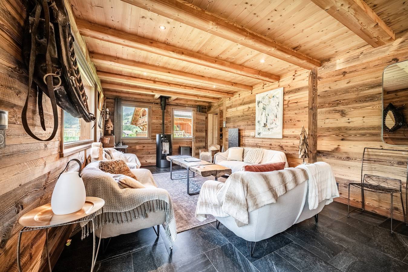 Chalet 'Robert Folliet - 15p' avec vue sur la montagne, terrasse partagée et Wi-Fi in La Chapelle-d'Abondance, Les Portes du Soleil
