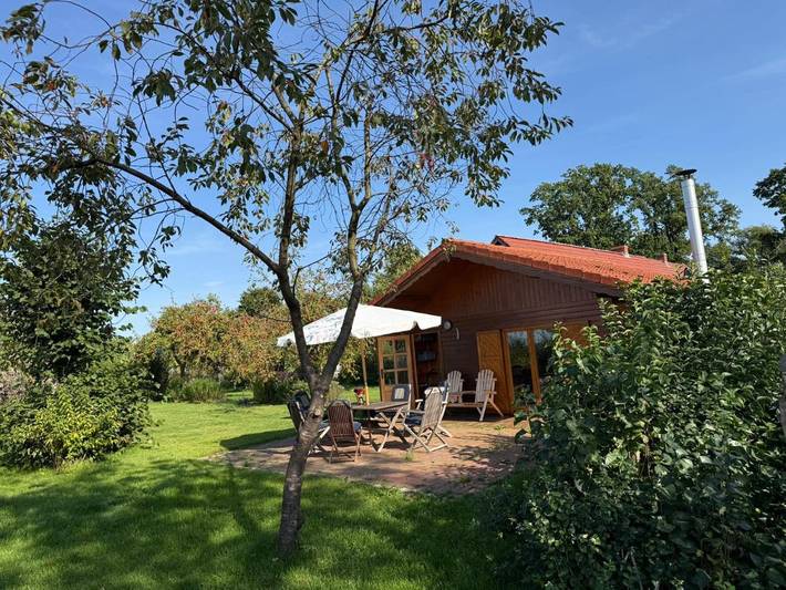 Ferienhaus für 4 Personen, mit Terrasse und Garten sowie Ausblick