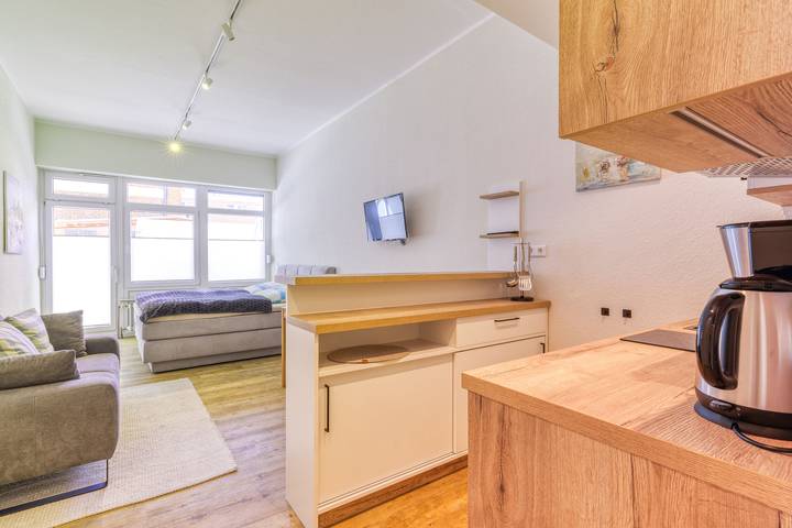 Ferienwohnung für 2 Personen, mit Balkon und Balkon/Terrasse sowie Pool und Sauna auf Norderney
