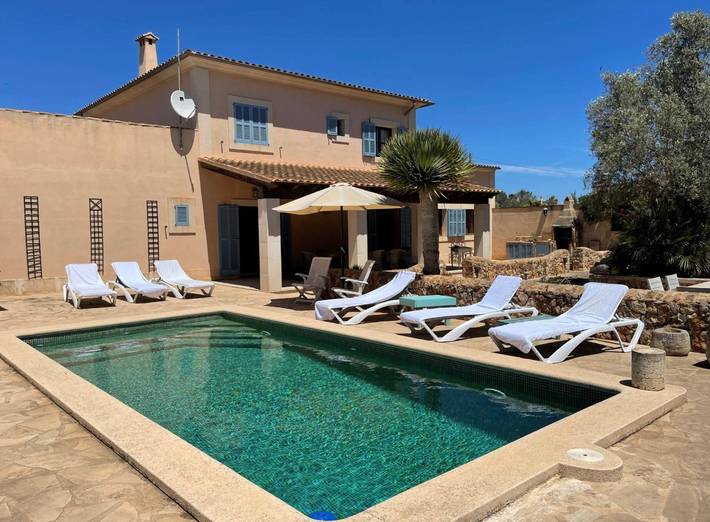 Ferienhaus 'En Bassa' mit privatem Pool, Wlan und Klimaanlage in Es Llombards, Santanyí