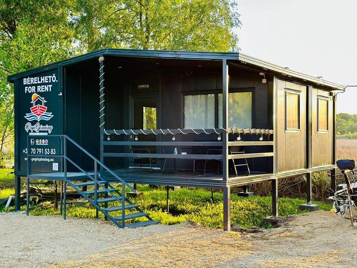 Apartament wakacyjny dla 4 osób, z Taras i Ogród oraz Widok na jezioro i Widok w Tiszafüred