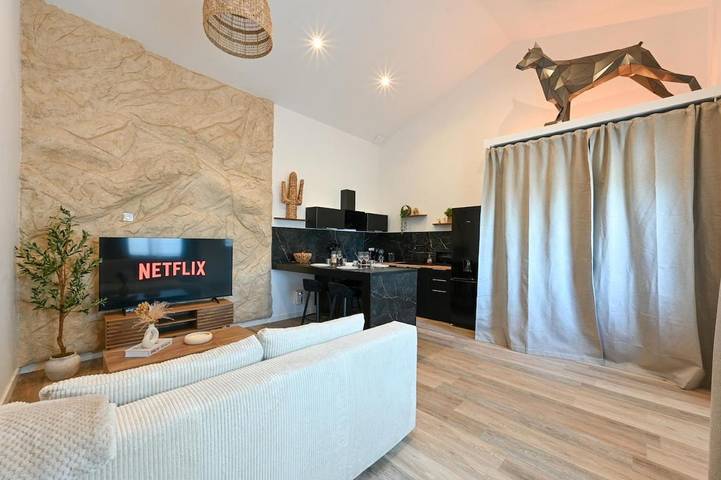 Gîte pour 4 personnes, avec terrasse à Craponne