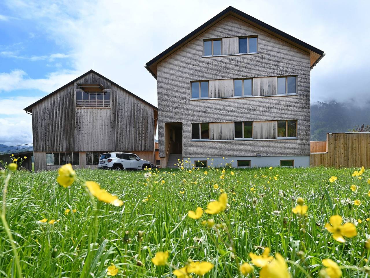 Ferienhof Landerleben. - Blauer Himmel in Bodensee-Vorarlberg