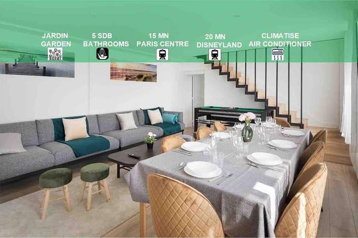 Maison de vacances pour 12 personnes, avec Jardin à Neuilly-sur-Marne