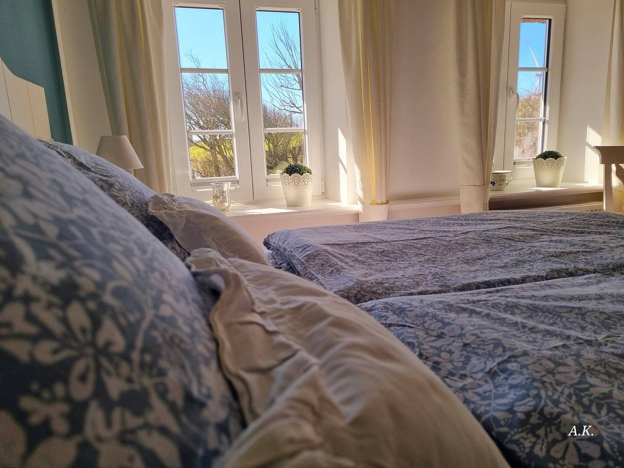 Ganze Wohnung,  'Fewo Luzie' mit privater Terrasse, Gemeinschaftsgarten und Wi-Fi in Emmelsbüll-Horsbüll, Nordsee - Schleswig-Holstein
