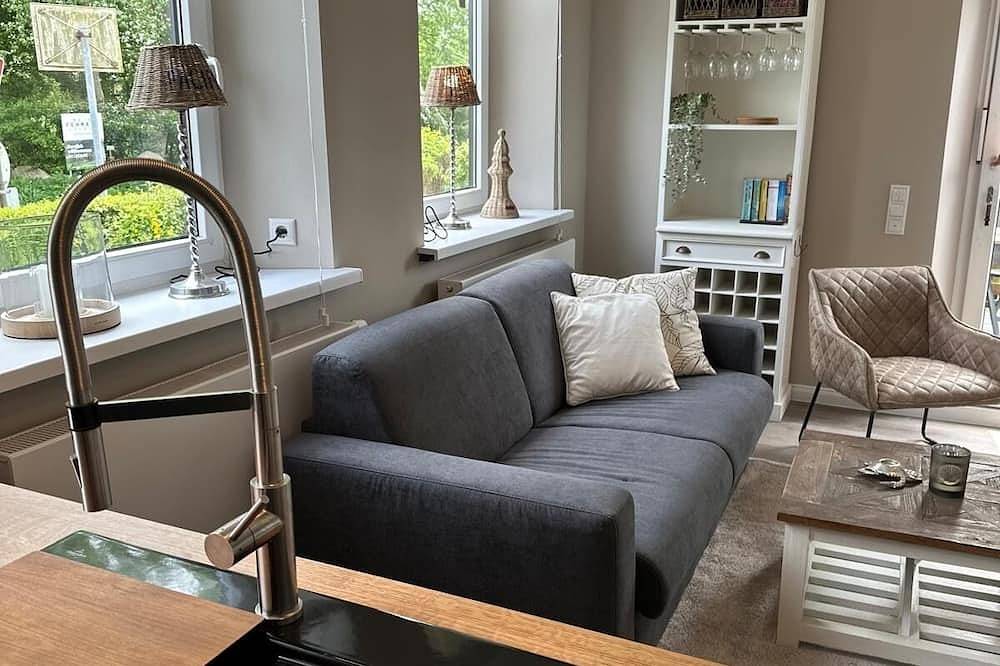 Ganze Wohnung, Gemütliche Ferienwohnung im Hamptons-Stil mit großer Terrasse in Vitzdorf, Fehmarn
