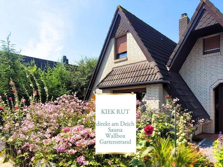 Ferienwohnung für 4 Personen, mit Terrasse und Garten sowie Sauna und Ausblick