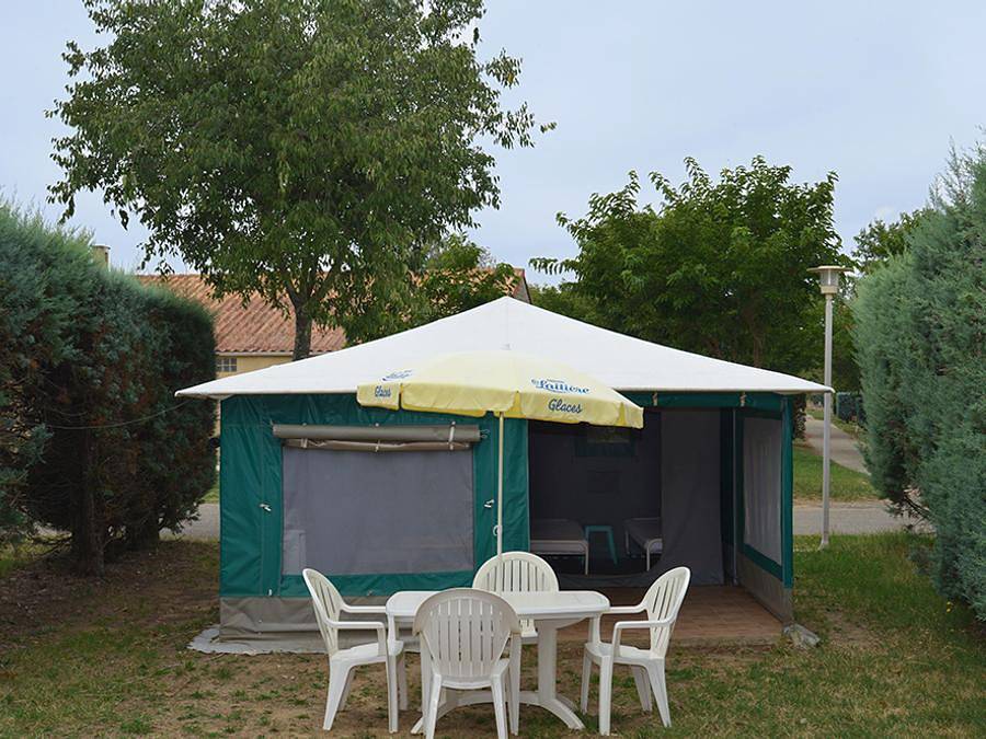 La Rouvière les pins - Bungalowzelt 4 personen - Karibik, ohne Sanitär in Vagnas, Ardèche