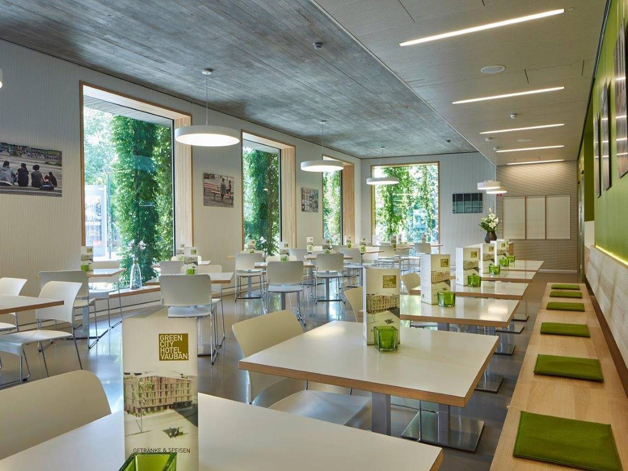 Green City Hotel Vauban - Kopie von Doppelzimmer mit Balkon, Dusche und Wc in Freiburg, Forêt-Noire du Sud