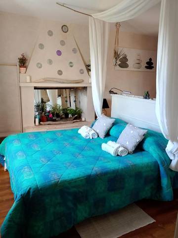 Cottage pour 3 personnes, avec vue et jardin à Calcata