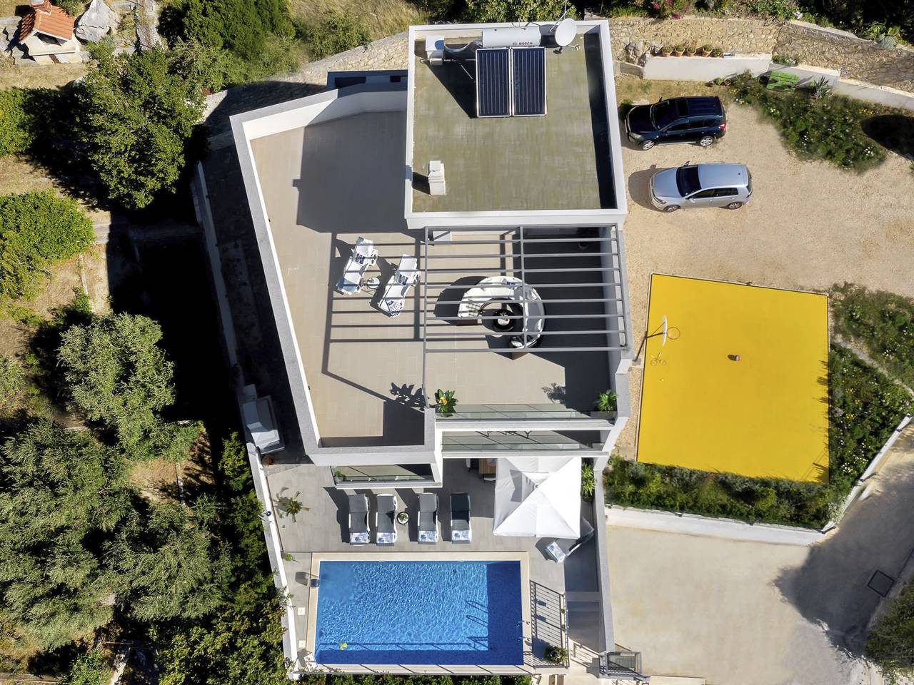 Villa inmitten der Natur in ruhiger Lage in Krvavica, Makarska Riviera