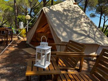 Camping für 2 Personen, mit Garten und Ausblick, mit Haustier auf Sardinien