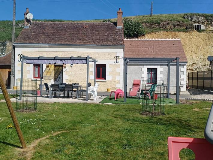 Maison de vacances pour 6 personnes, avec vue et jardin à Châteauvieux