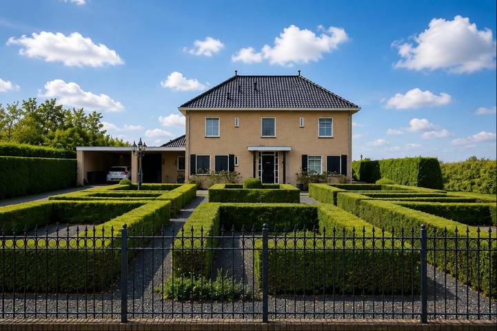 Vakantiehuis voor 4 personen, with Balkon and Terras as well as Tuin and Uitzicht in Zaltbommel