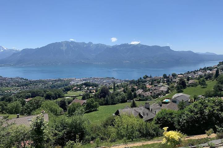 Ferienwohnung für 8 Personen, mit Garten am Genfer See