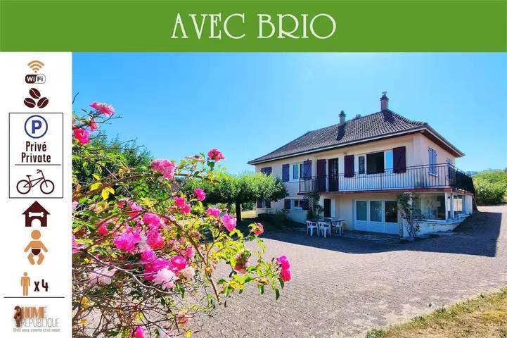 Location de vacances pour 4 personnes, avec Balcon et Terrasse ainsi que Jardin et Vue à Irancy