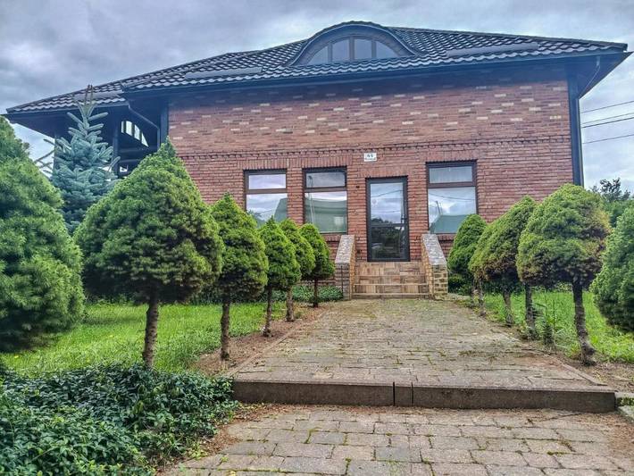 Wiejski domek dla 3 osób, z balkon i ogród oraz widok w Pojezierze Iławskie