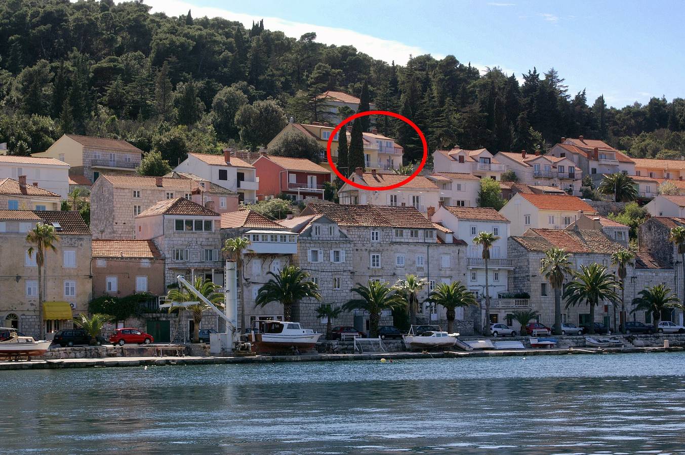 Ganze Wohnung, 1-Zimmer-Ferienwohnung mit Terrasse und Meerblick Korcula A-4349-a in Korčula (Dalmatien), Korcula