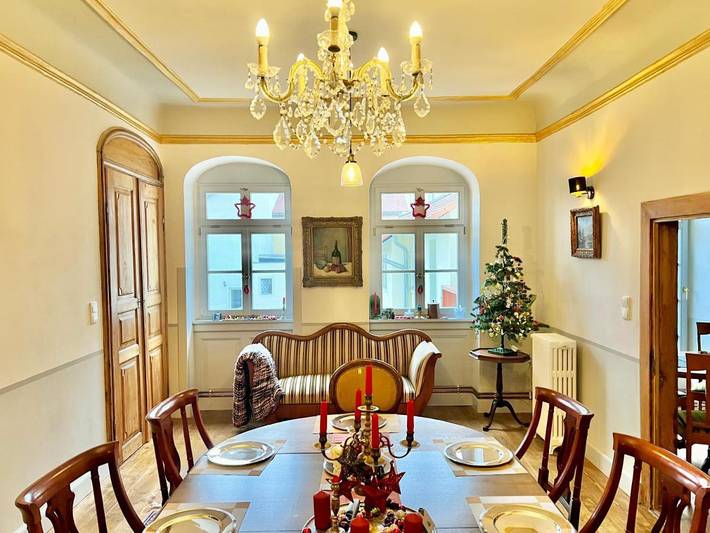 Ferienwohnung für 11 Personen, mit Balkon und Terrasse sowie Ausblick in Zittau