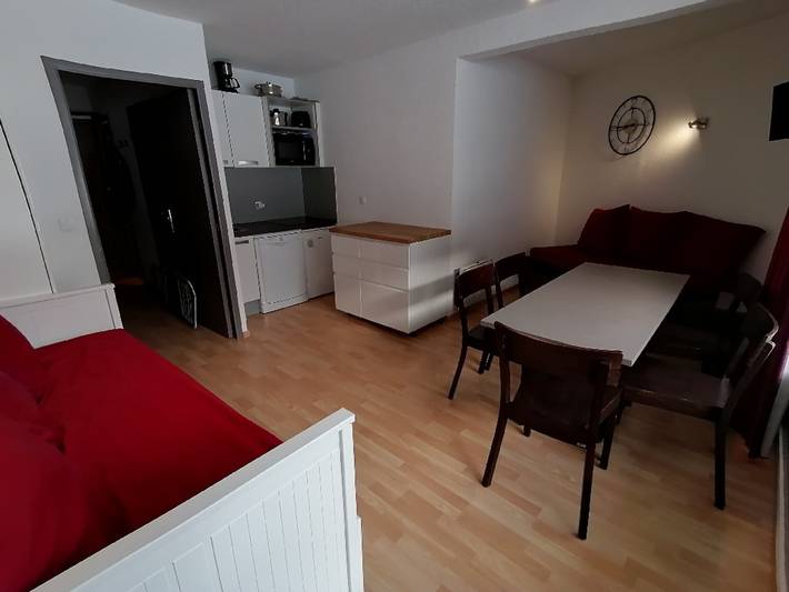 Estudio entero, Apartamento renovado 5 pers., cerca de pistas y tiendas, balcón sur, parking incluido in La Plagne, Aime-la-Plagne