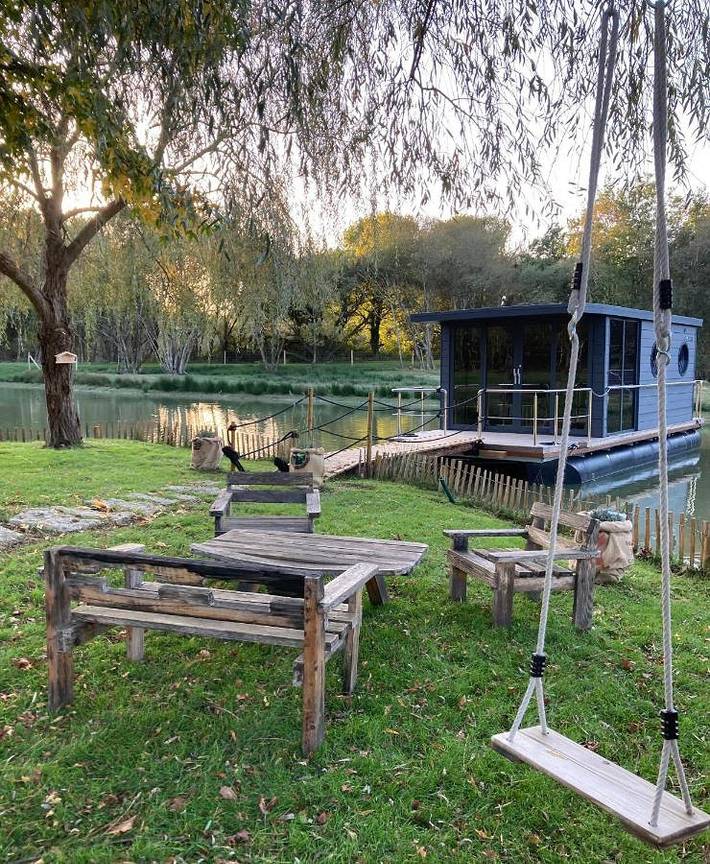 Camping pour 4 personnes, avec Terrasse et Jardin ainsi que Vue sur le lac et Vue à Sarzeau
