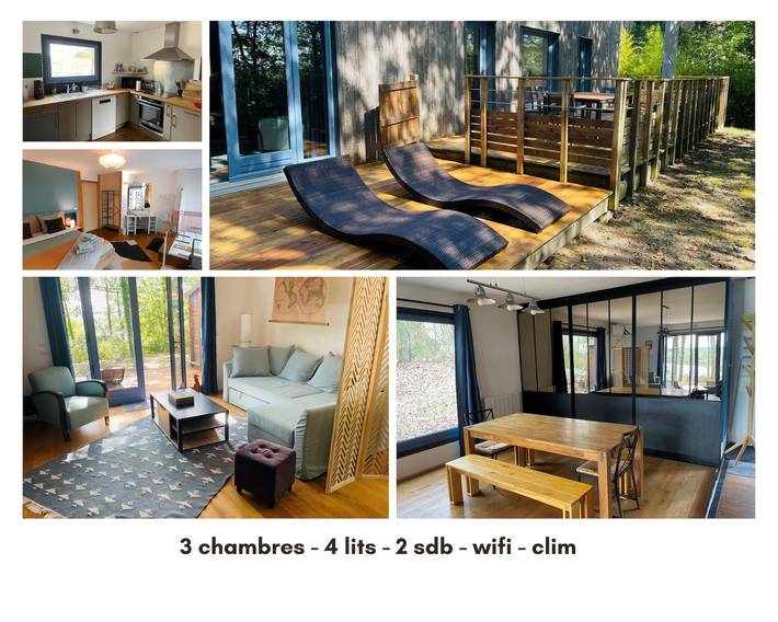 Maison de vacances pour 6 personnes, avec Terrasse et Vue sur le lac