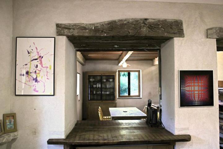 Location de vacances pour 12 personnes, avec jardin ainsi que piscine et vue, animaux acceptés à Saint-Montan - 3