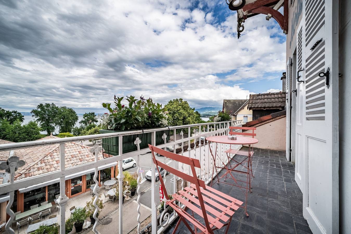 Zimmer „Rotkehlchen“ mit Seeblick, privatem Balkon und Wlan in Excenevex, Thonon-les-Bains und Umgebung