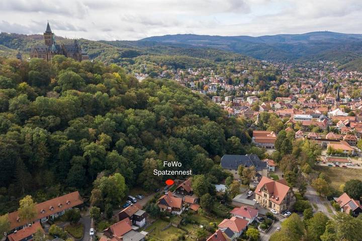Ferienwohnung für 7 Personen, mit Garten und Ausblick in Schloss Wernigerode
