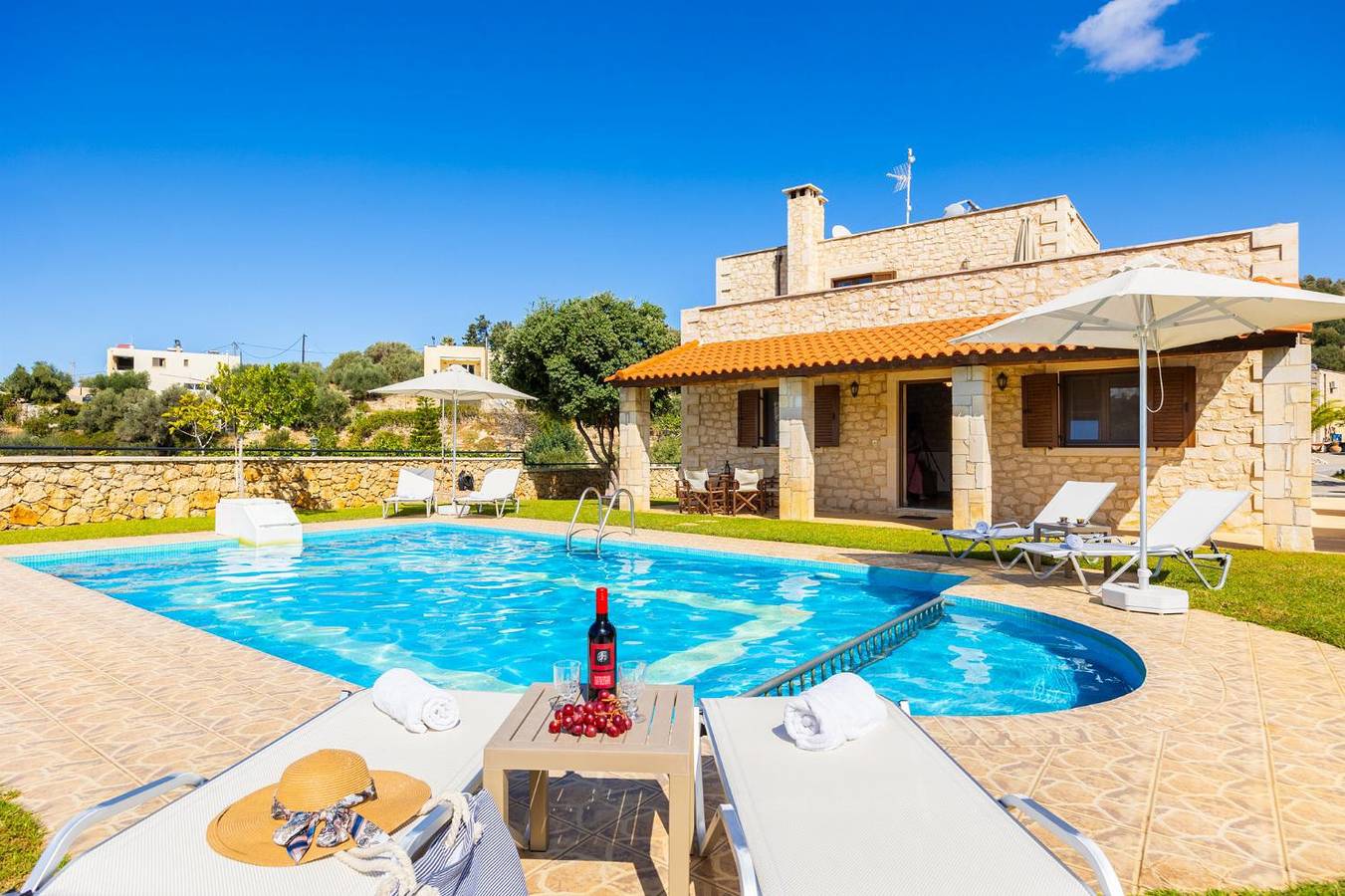 Villa für 7 Personen mit Terrasse in Rethymno und Umgebung