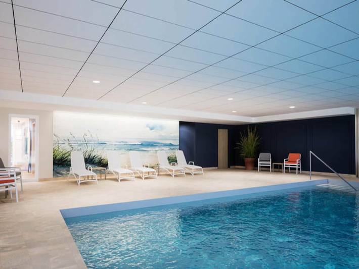 Gîte pour 4 personnes, avec balcon ainsi que piscine et sauna, adapté aux familles dans Plage de la Grande Conche - 3