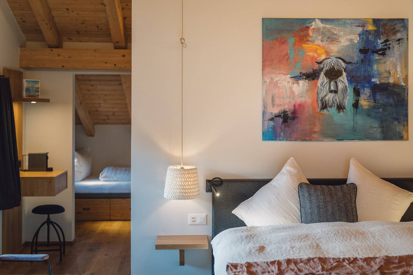 Boutiquehotel Walliserkanne - Doppelzimmer in Grächen, Walliser Alpen
