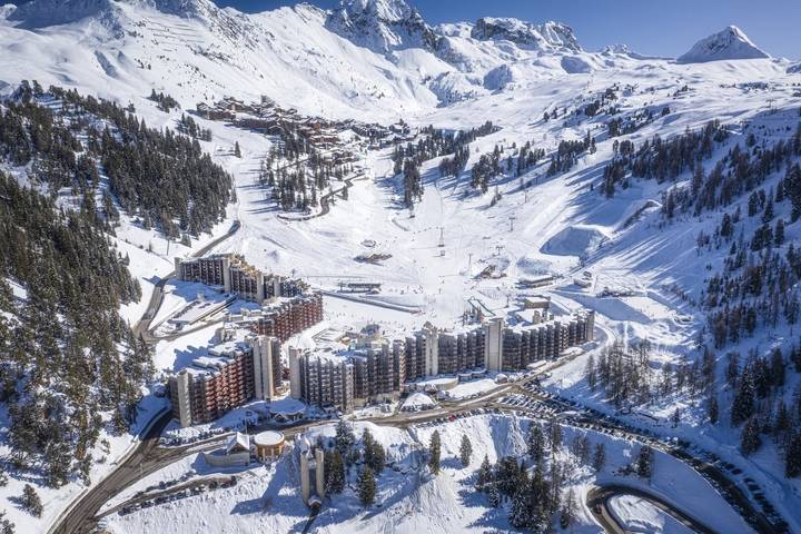Ganze Wohnung, Appartement „Bellecôte“ mit Bergblick und Balkon in La Plagne, La Plagne-Tarentaise