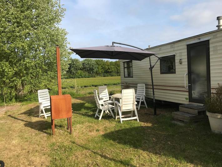 Camping für 2 Personen, mit Terrasse und Garten in Nordholland