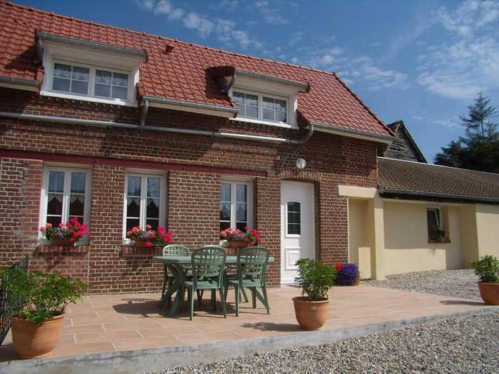 Location de vacances pour 4 personnes, avec terrasse à Bracquemont