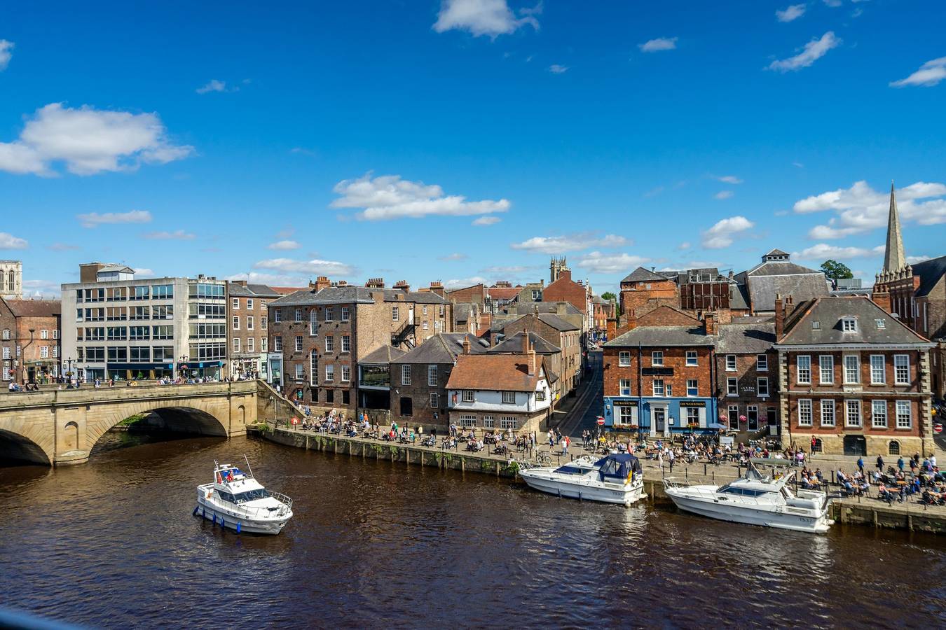 Quayside in York, Yorkshire