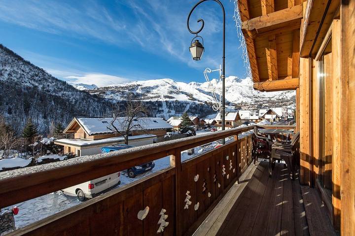 Chalet für 11 Personen mit Balkon in Saint-Sorlin-d'Arves, Region Saint-Jean-de-Maurienne