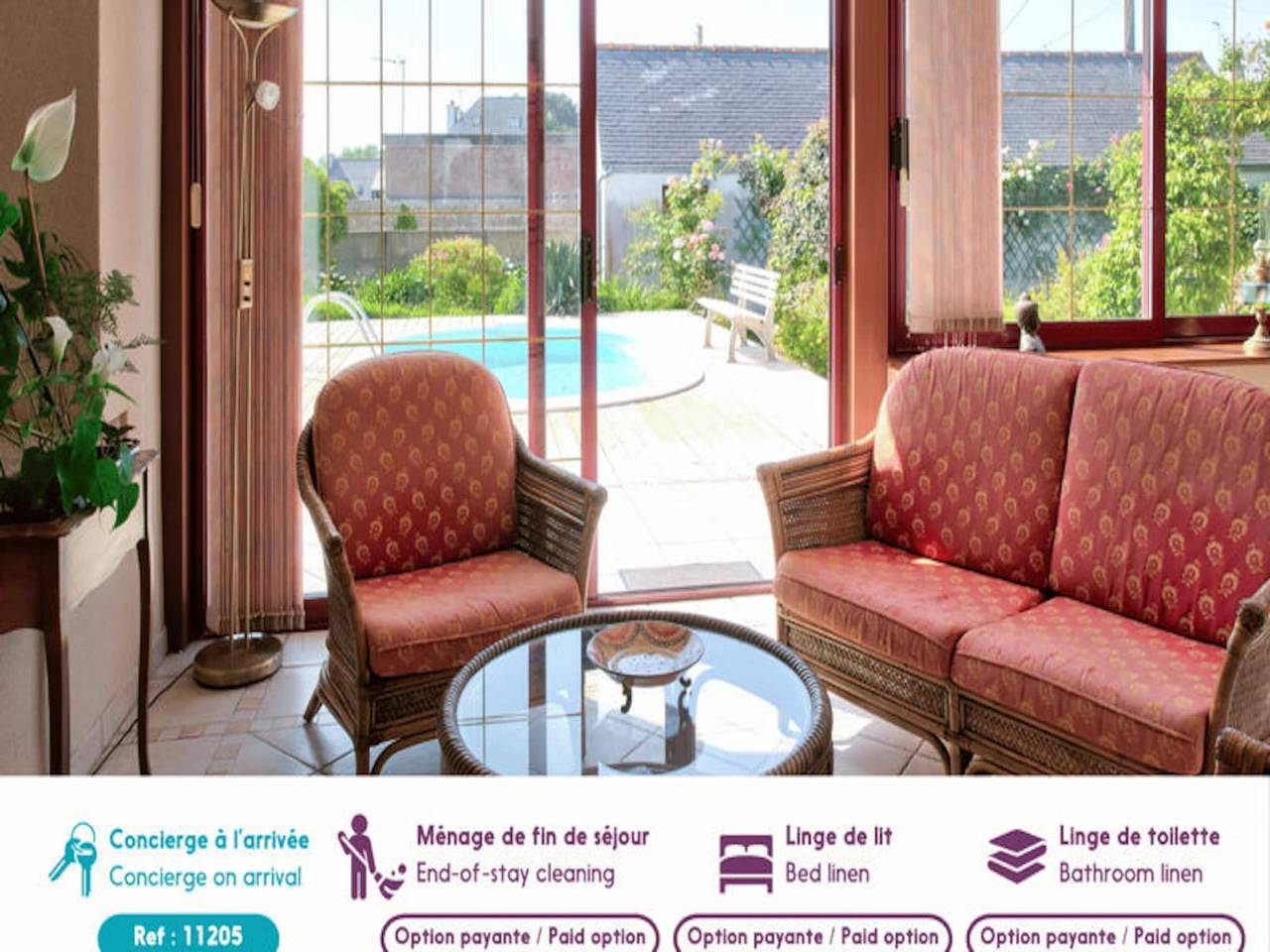 Appartement entier, Maison à Plomeur avec piscine et jardin in Plomeur, Côte de Cornouaille