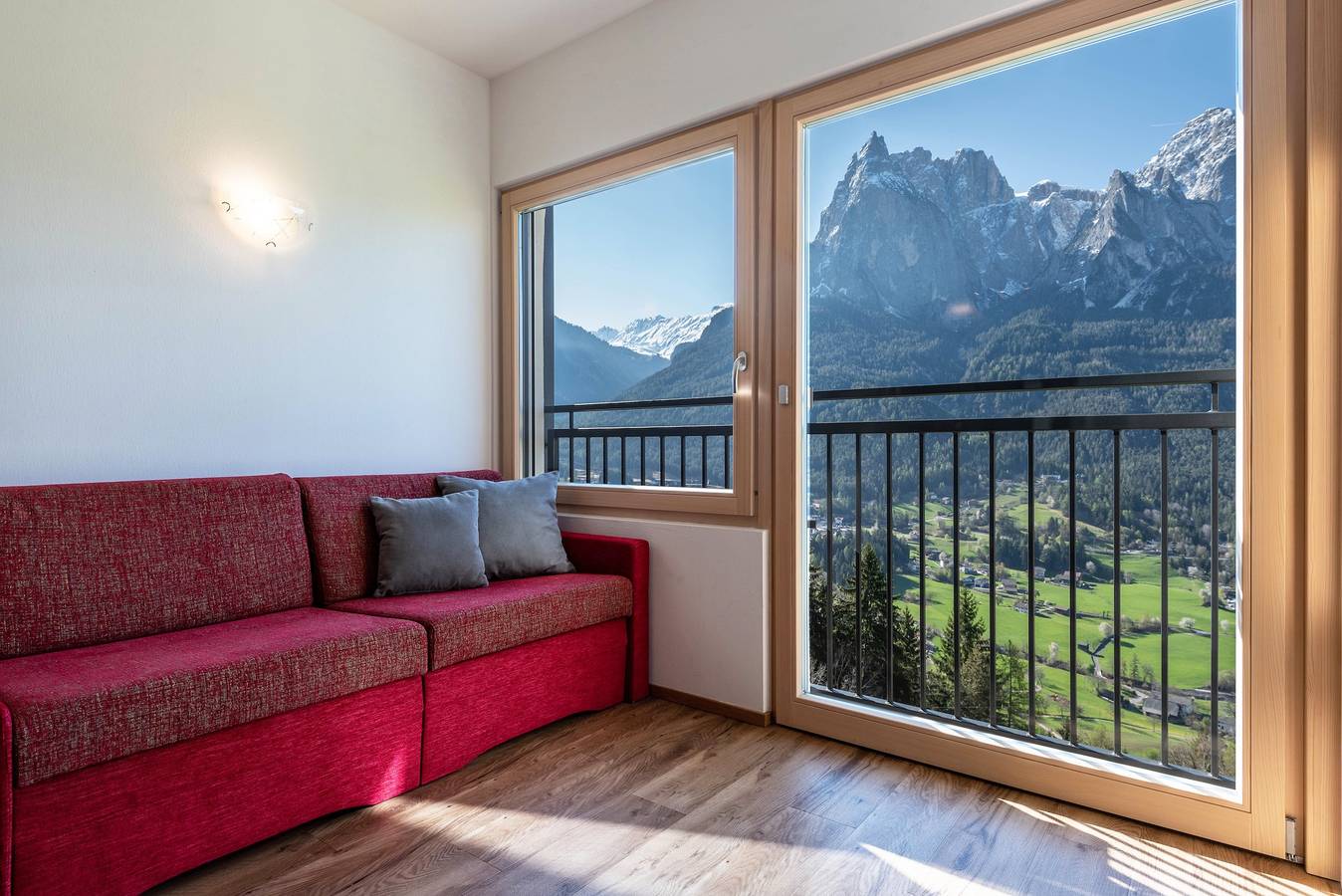 Appartamento intero, Appartamento vacanze 'Thusnelda A' con vista sulle montagne, balcone e Wi-Fi in Telfen-Lanzin, Castelrotto