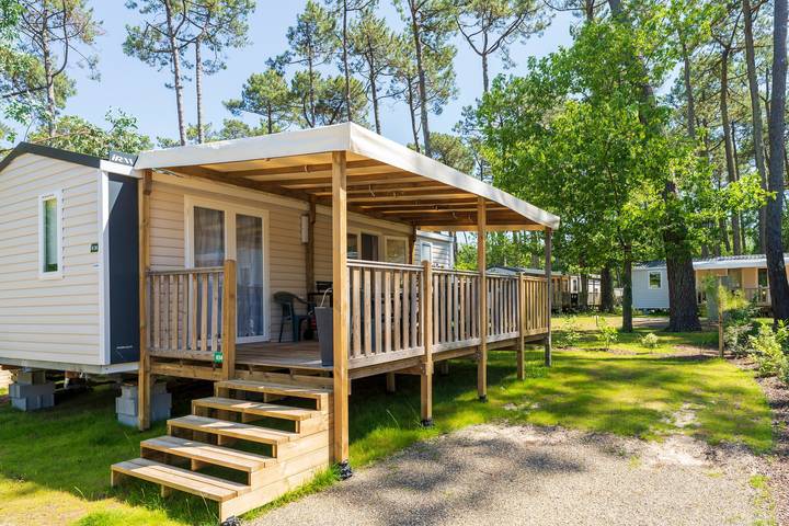 Camping für 5 Personen, mit Garten und Kinderpool in Seignosse