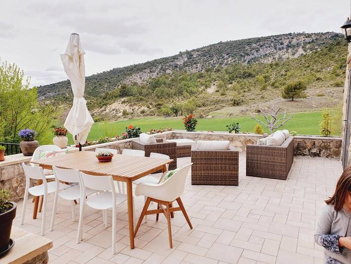 Casa rural para 8 personas, con Balcón y Terraza además de Jardín y Vistas en Provincia de Guadalajara