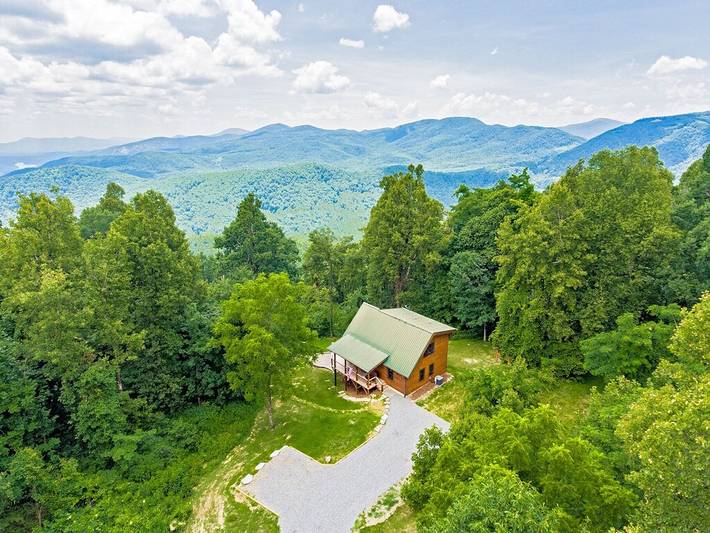 Blockhütte für 6 Personen, mit Balkon - 1
